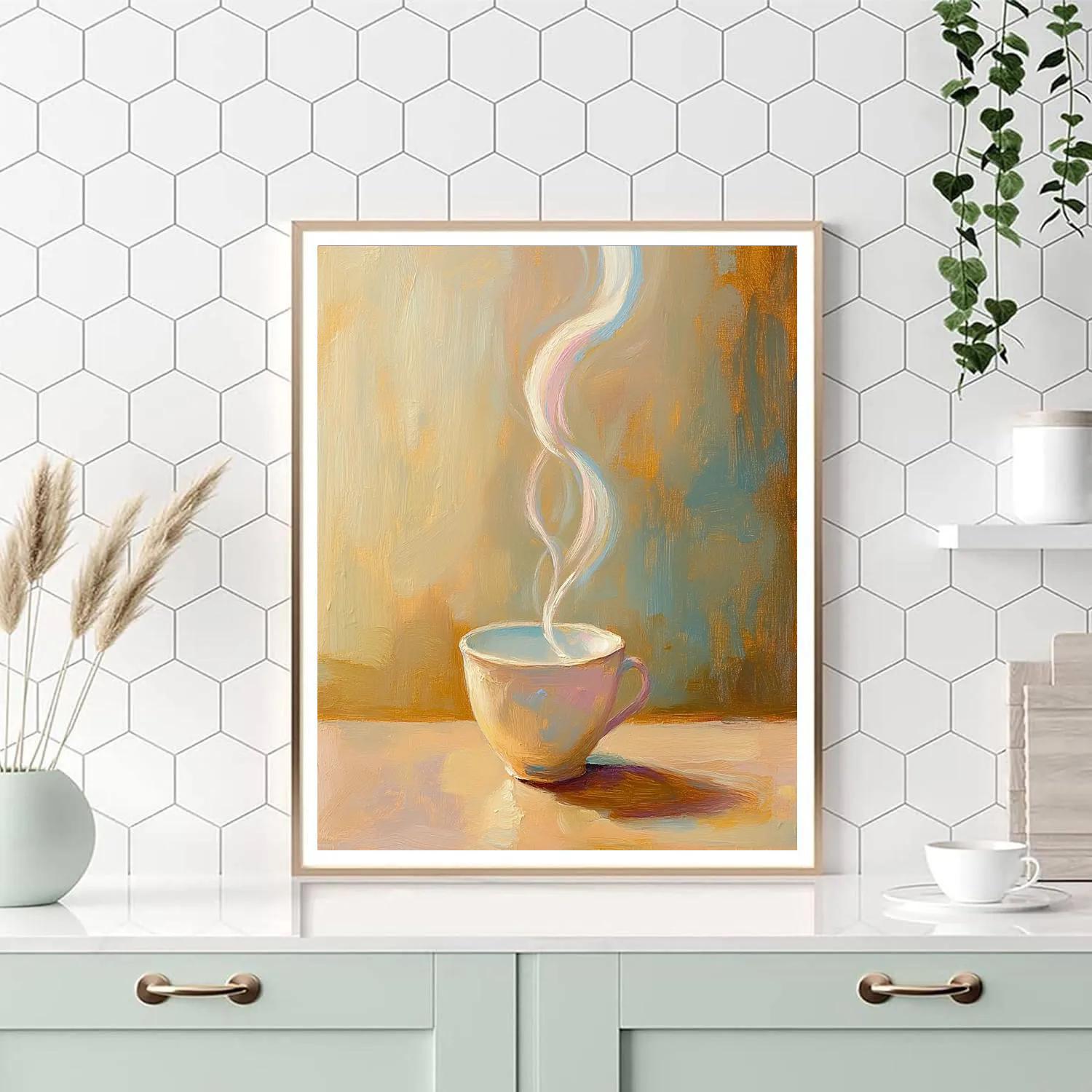 Edgar Degas Inspired Morning Steam Over A Coffee Counter DIY paint by numbers