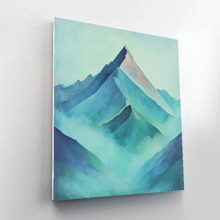 Paul Cezanne Inspired Prismatic Mountain Mist Numbered painting kits