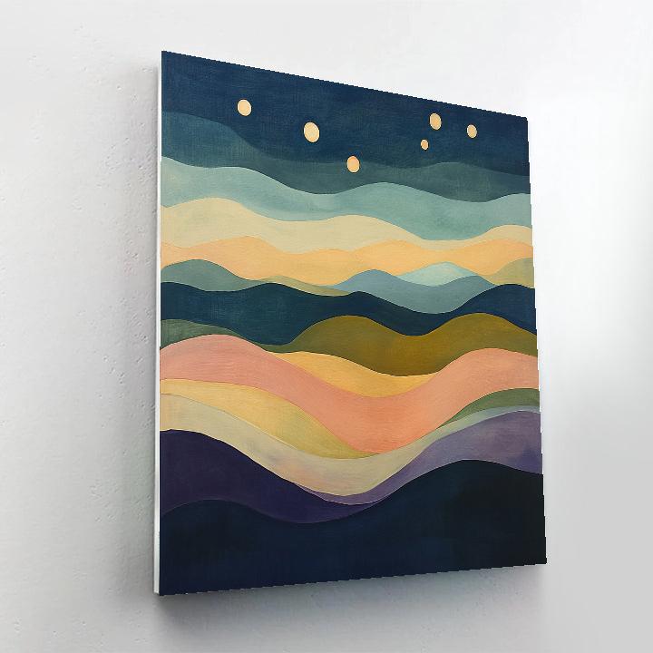 Paul Cezanne Inspired Celestial Color Currents paint by number