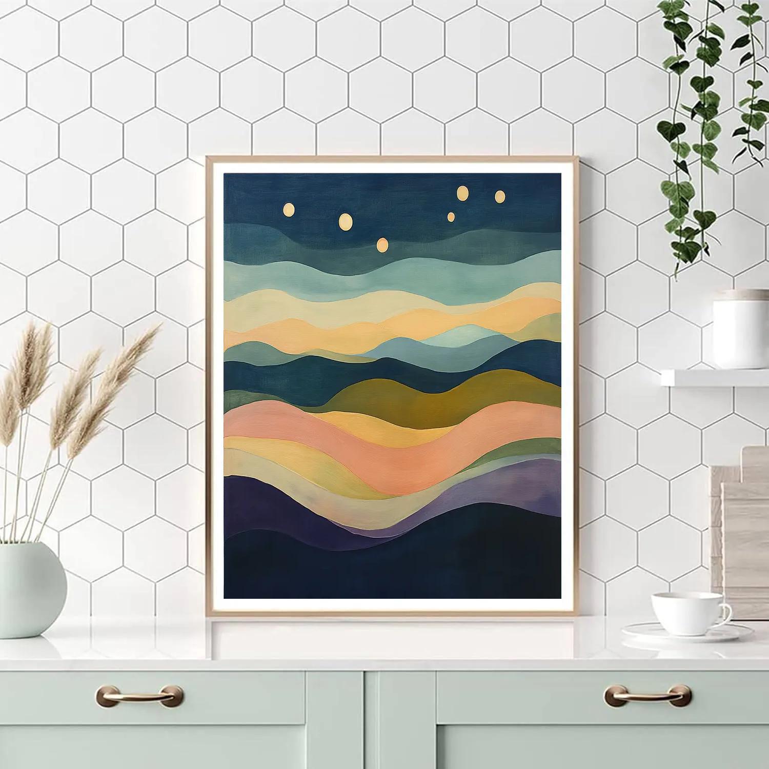 Paul Cezanne Inspired Celestial Color Currents paint by number