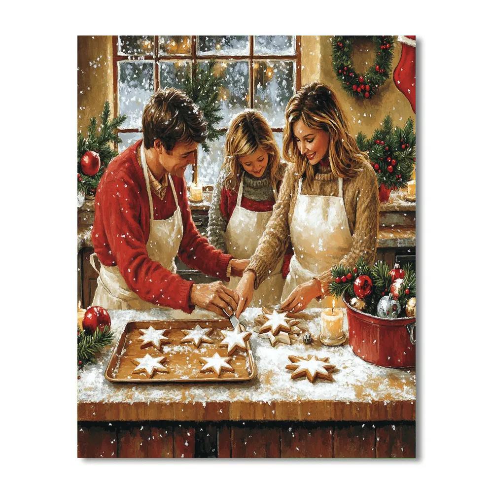 Holiday Baking Companions Number painting