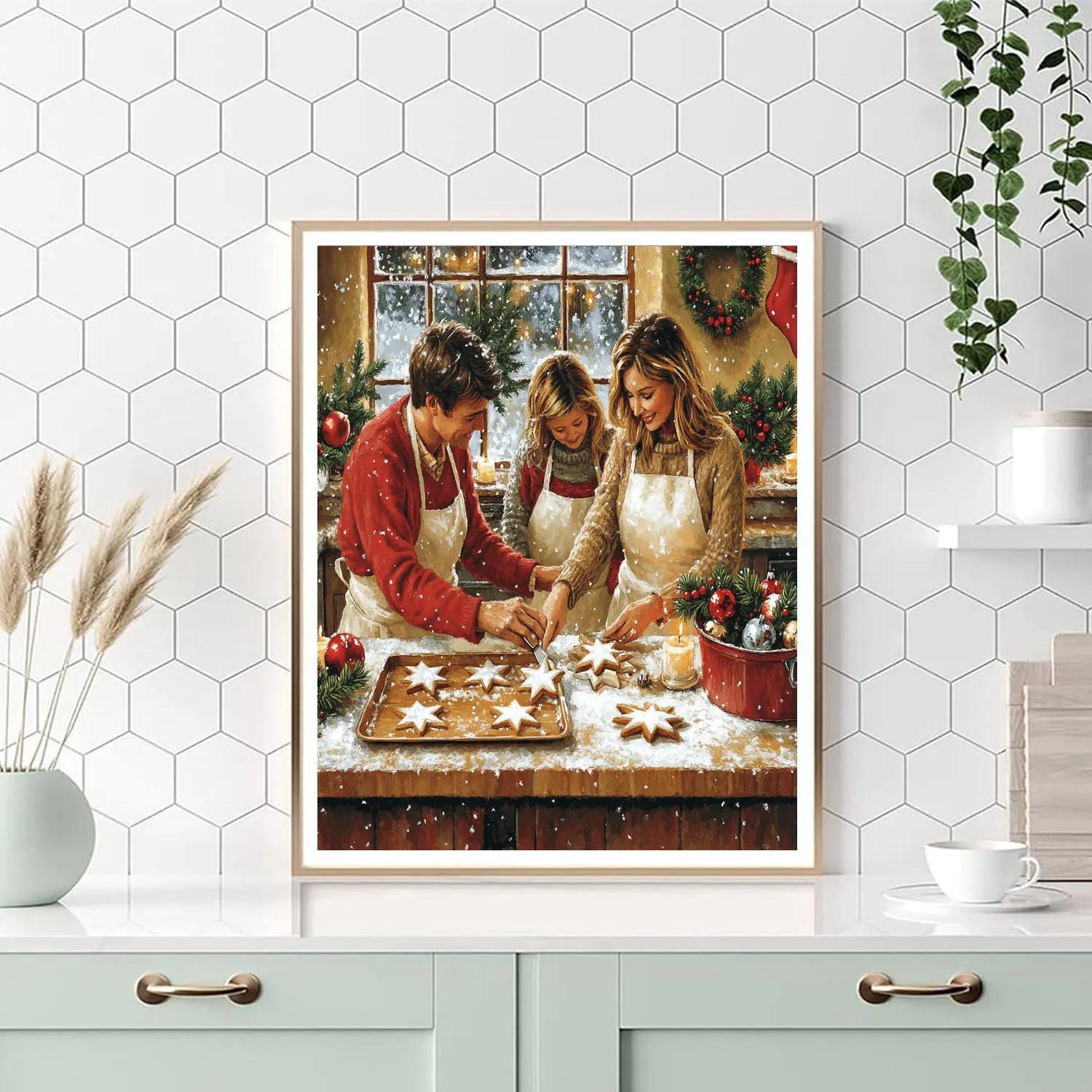 Holiday Baking Companions Number painting