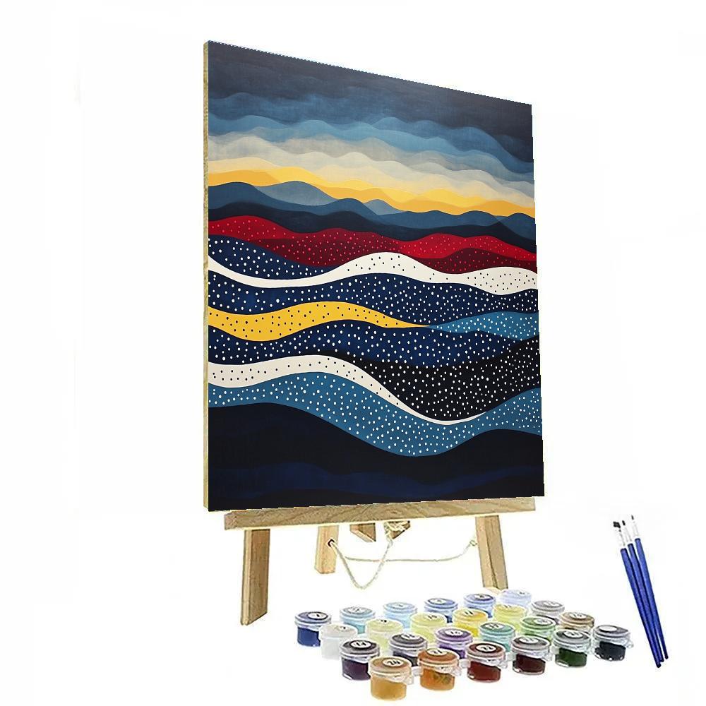 Yayoi Kusama Inspired Infinite Tide Of Dots paint by number