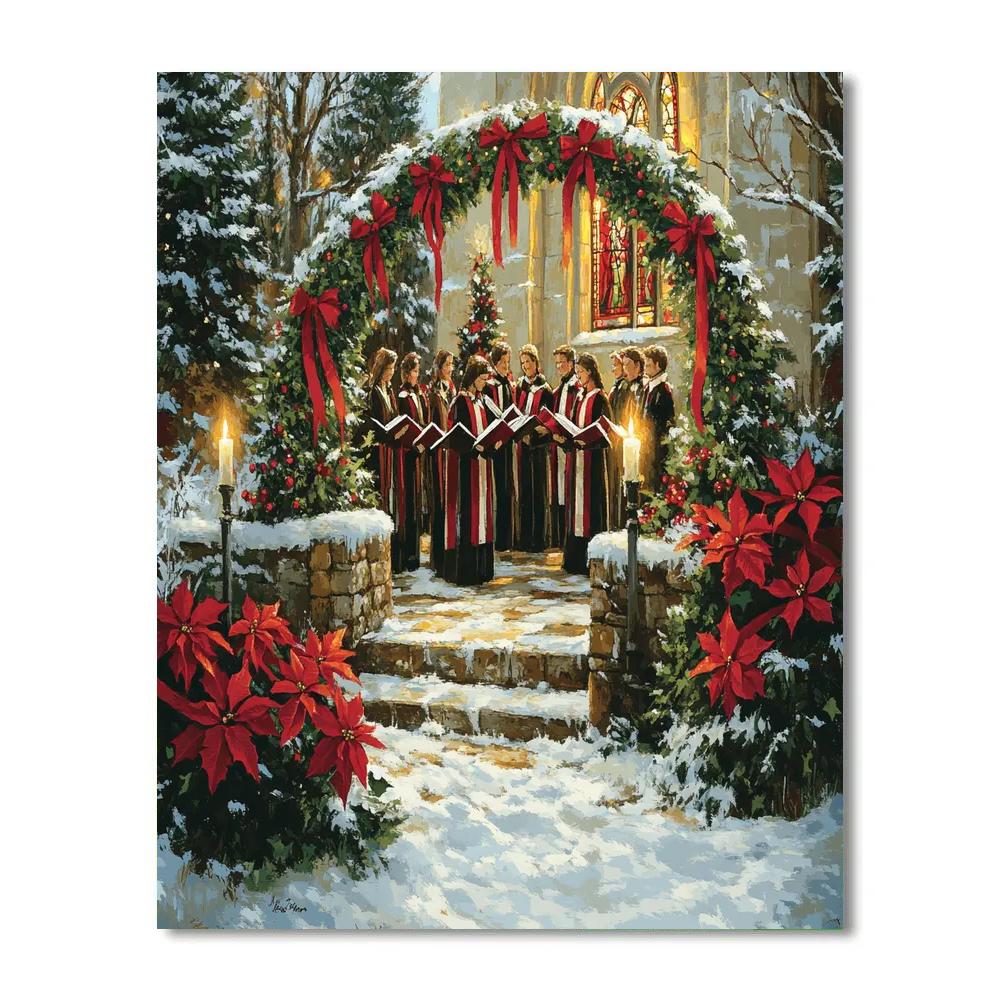 Choir Under The Wreath Arch painting number kit