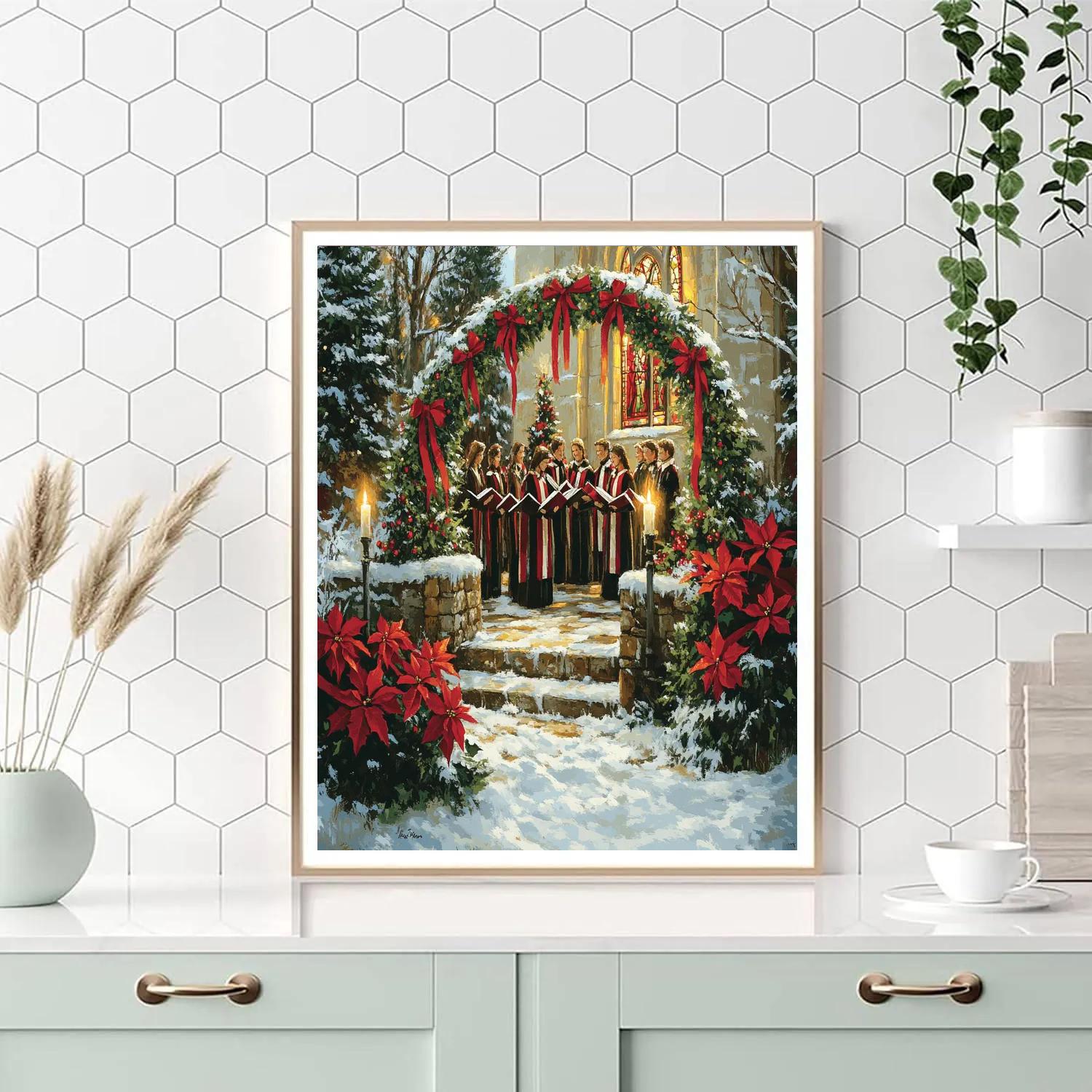 Choir Under The Wreath Arch painting number kit