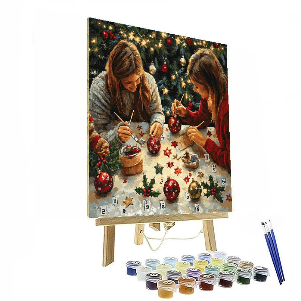 Family Ornament Workshop Numbered painting kits