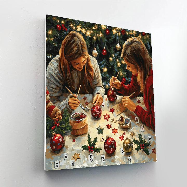 Family Ornament Workshop Numbered painting kits