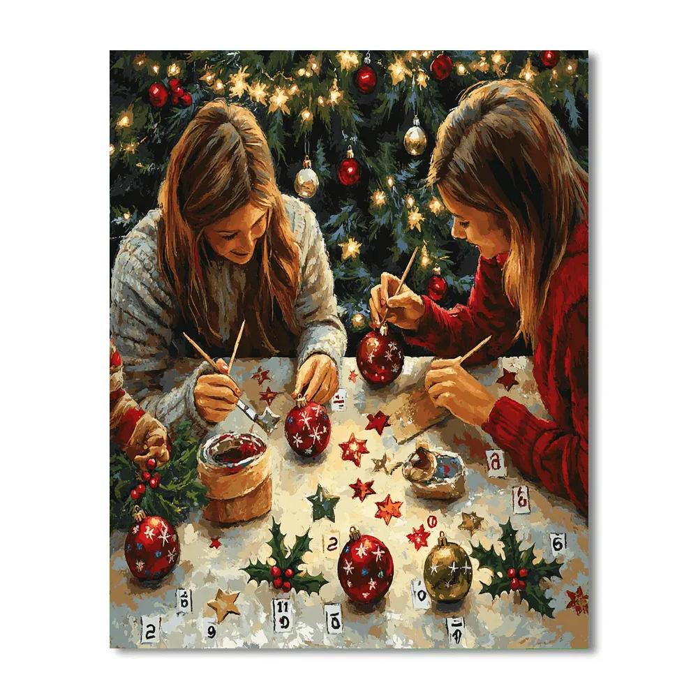 Family Ornament Workshop Numbered painting kits