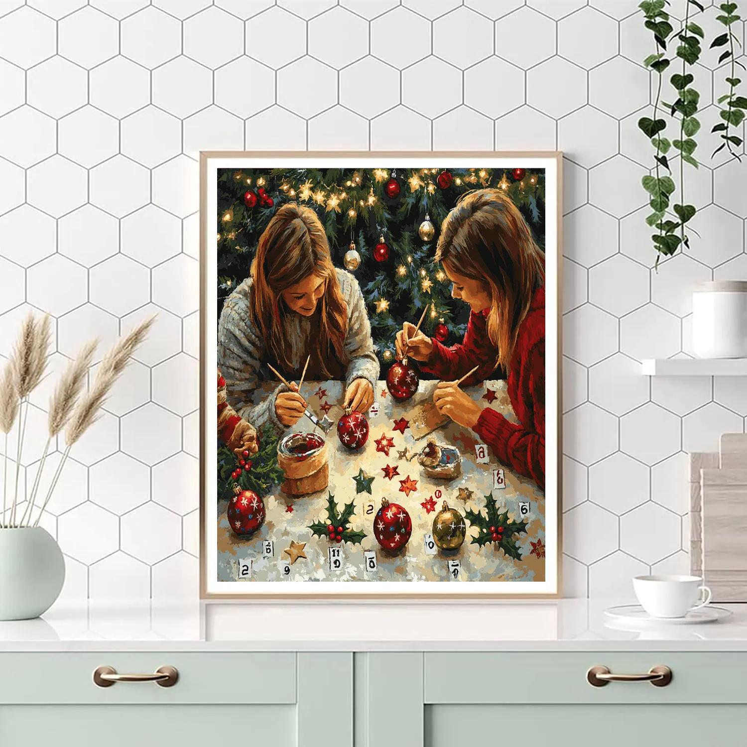 Family Ornament Workshop Numbered painting kits