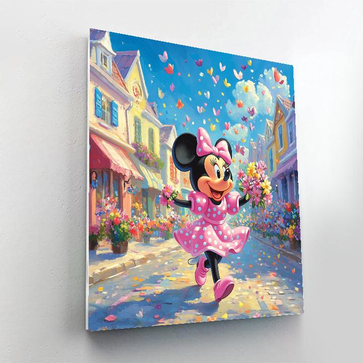 Minnie Mouse Springtime Parade Disney Inspired paint by numbers