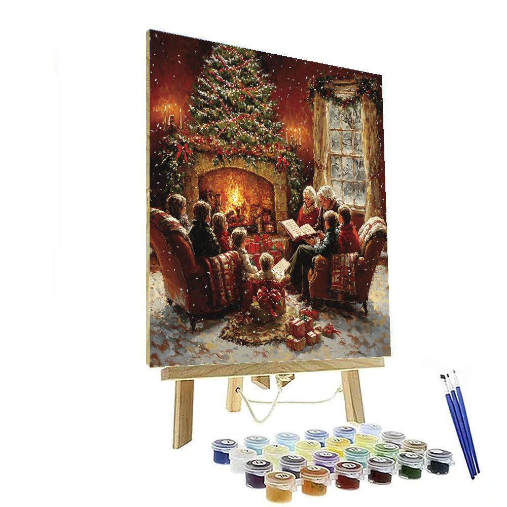 Christmas Eve Story Circle paint by numbers