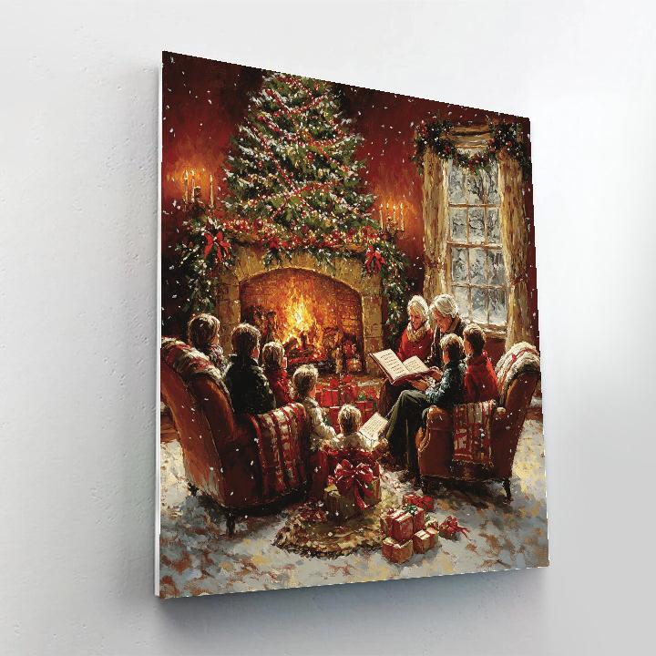 Christmas Eve Story Circle paint by numbers