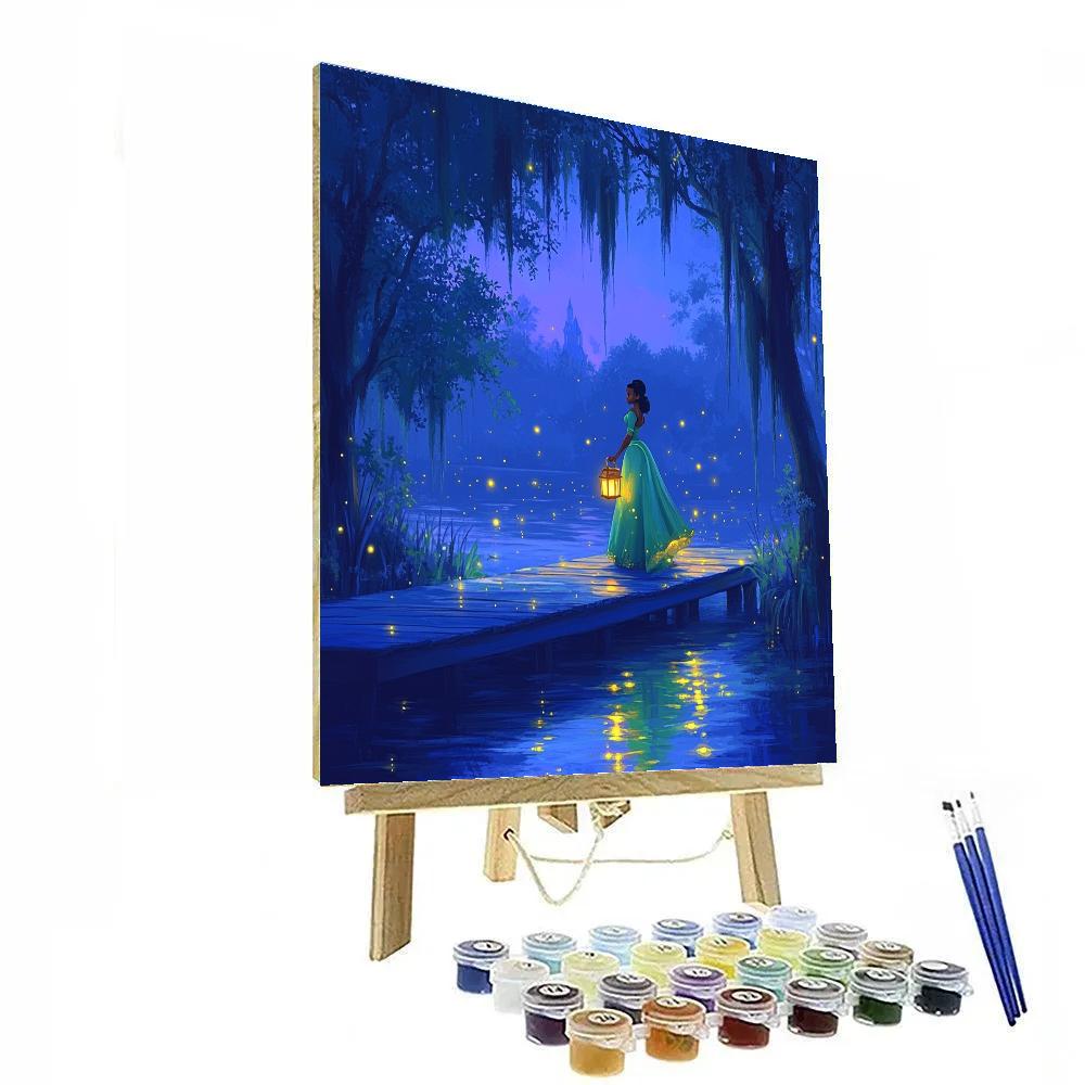 Princess Tiana Bayou Lantern Evening Disney Inspired Paint by numbers kits