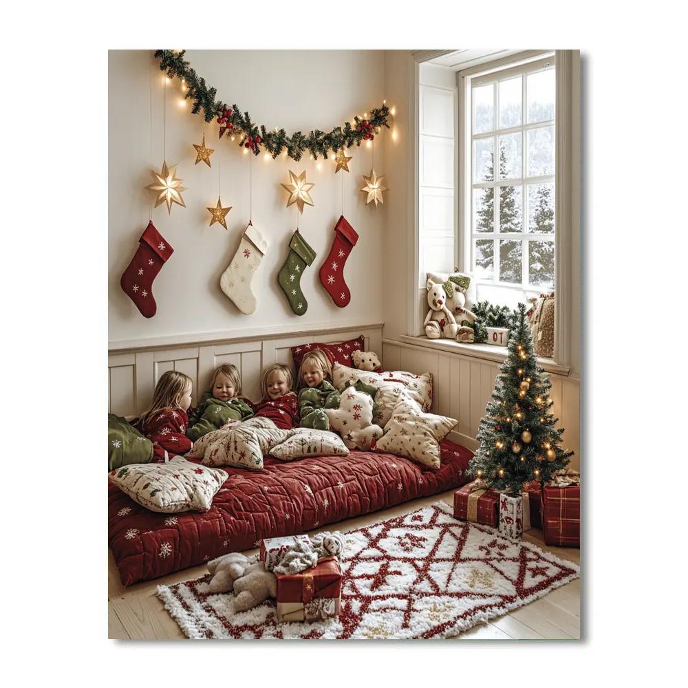 Star Garland Sleepover Paint by numbers kits