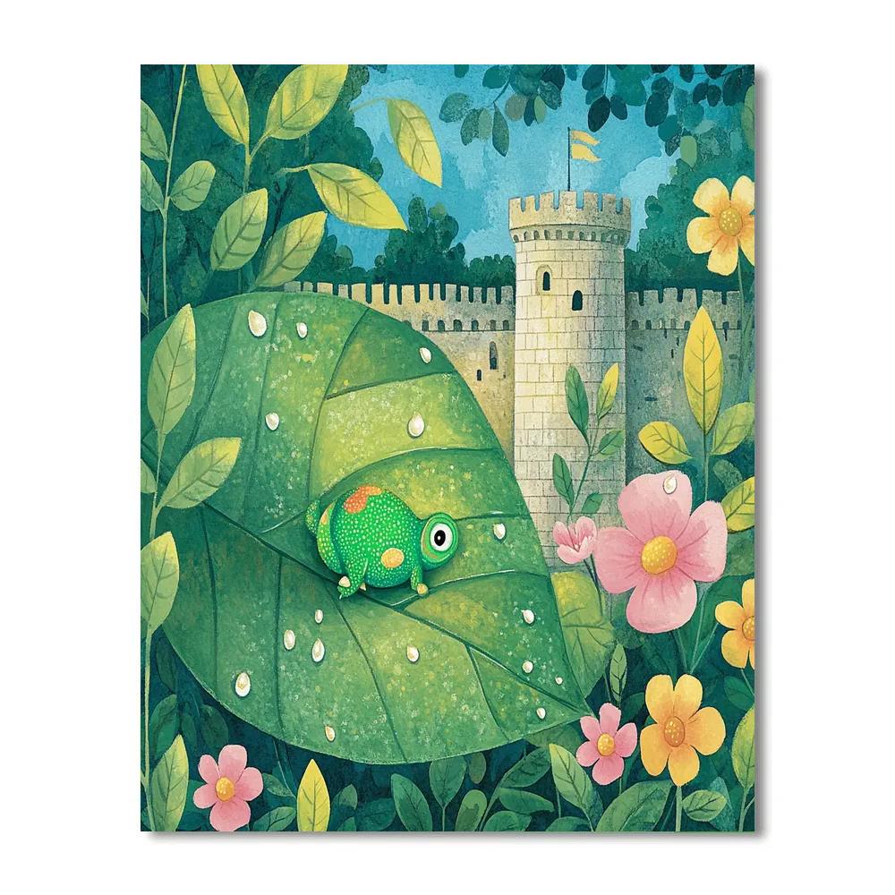 Pascal Garden Leaf Hideout Disney Inspired Paint by numbers art