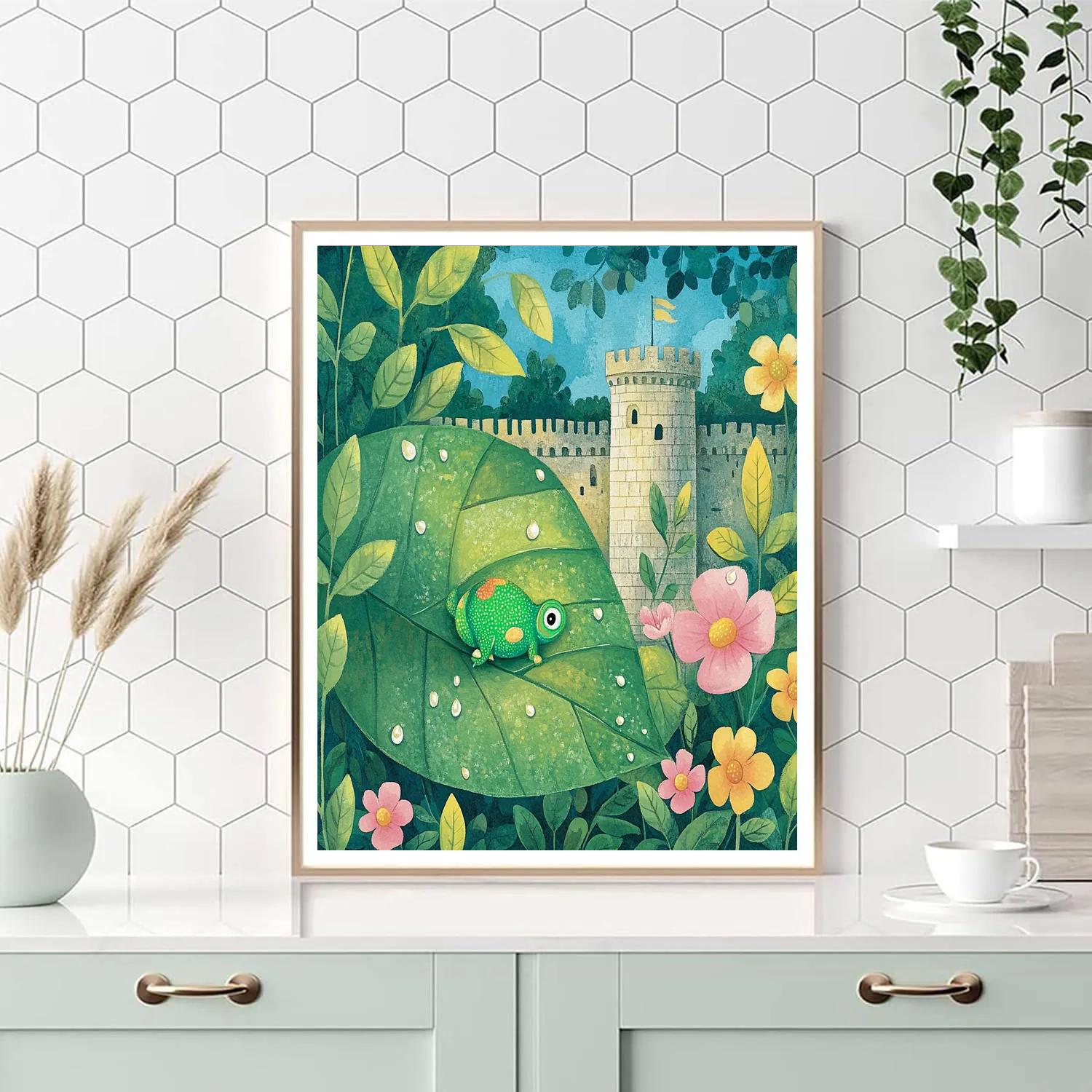 Pascal Garden Leaf Hideout Disney Inspired Paint by numbers art