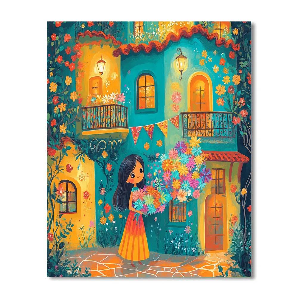 Mirabel Madrigal Courtyard Color Celebration Disney Inspired paint by color