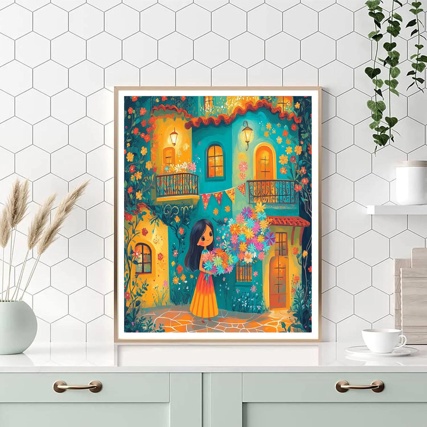 Mirabel Madrigal Courtyard Color Celebration Disney Inspired paint by color