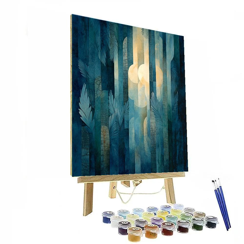 Max Ernst Inspired Nocturnal Forest Of Echoes Number painting