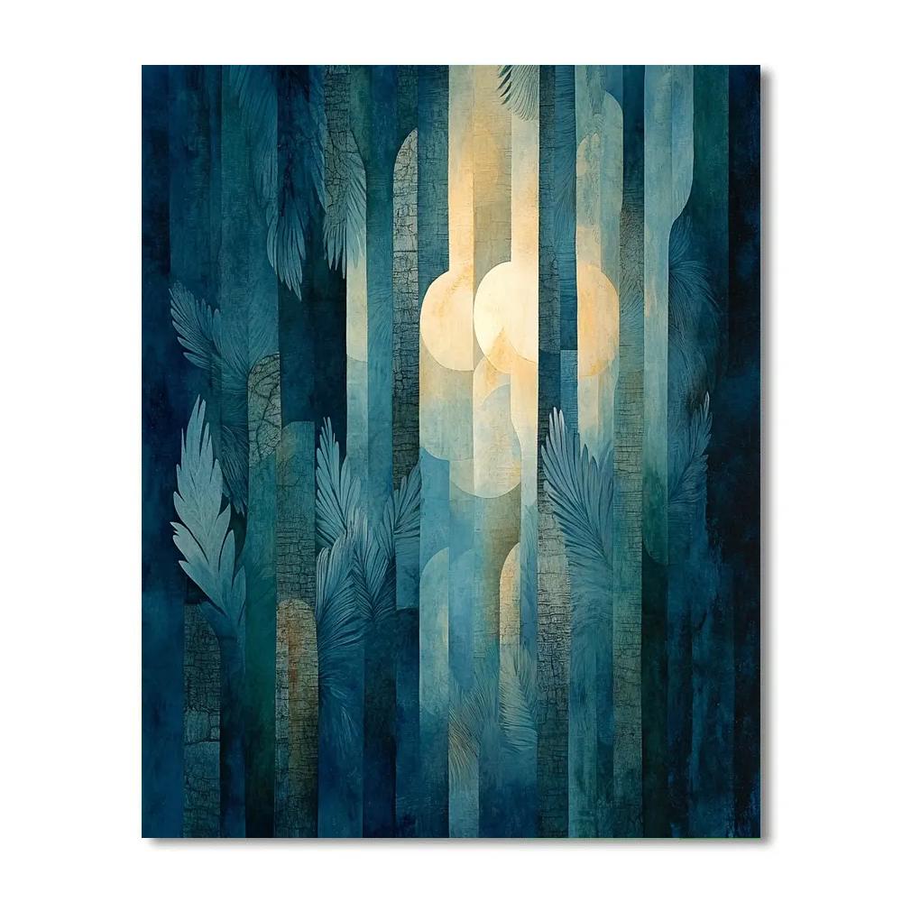 Max Ernst Inspired Nocturnal Forest Of Echoes Number painting