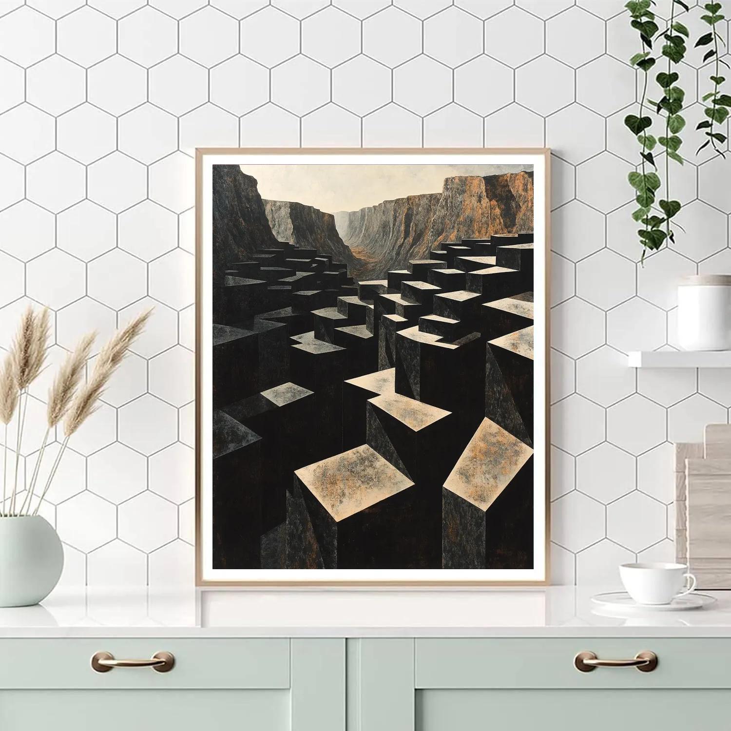 M.C. Escher Inspired Infinite Fractal Canyon DIY paint by numbers
