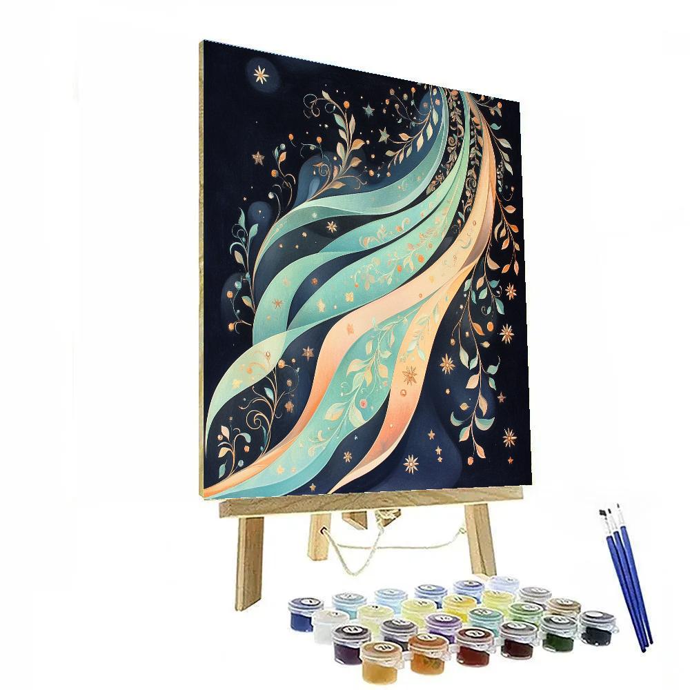 Alphonse Mucha Inspired Aurora Of Endless Vines DIY paint by numbers