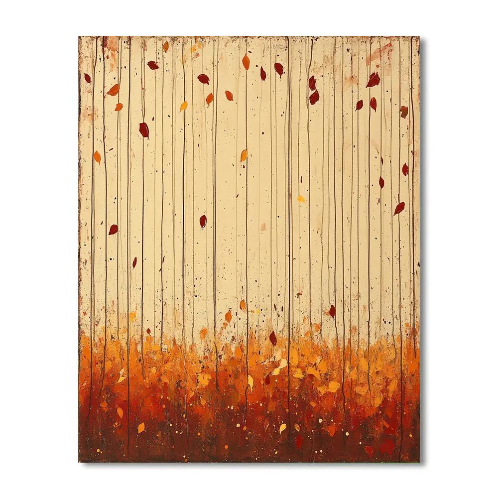Jackson Pollock Inspired Ember Field Of Autumn Sparks Painting by numbers kit