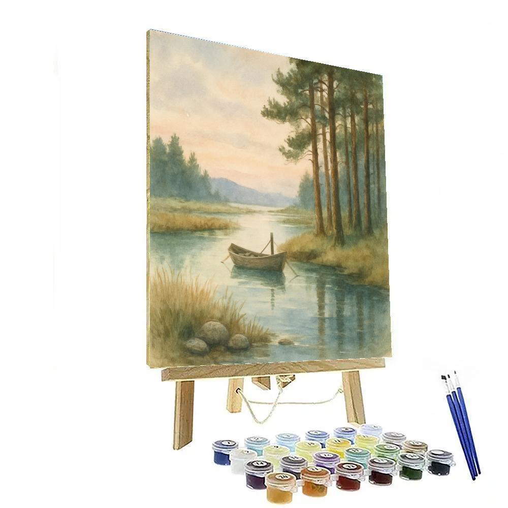 Whispering Pines At Silver Marsh Number painting