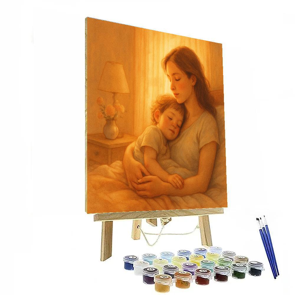 Sunrise Cuddles With Mom paint by numbers