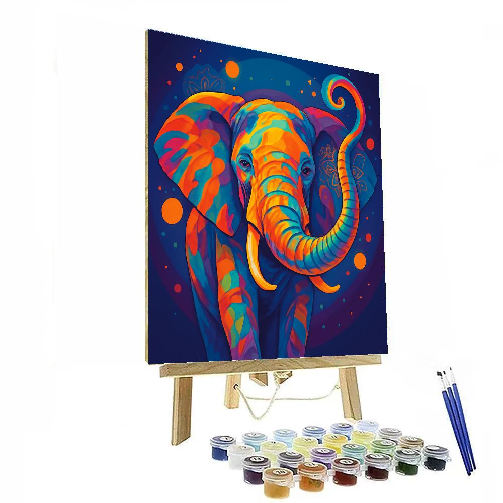 Chromatic Elephant Majesty paint by numbers