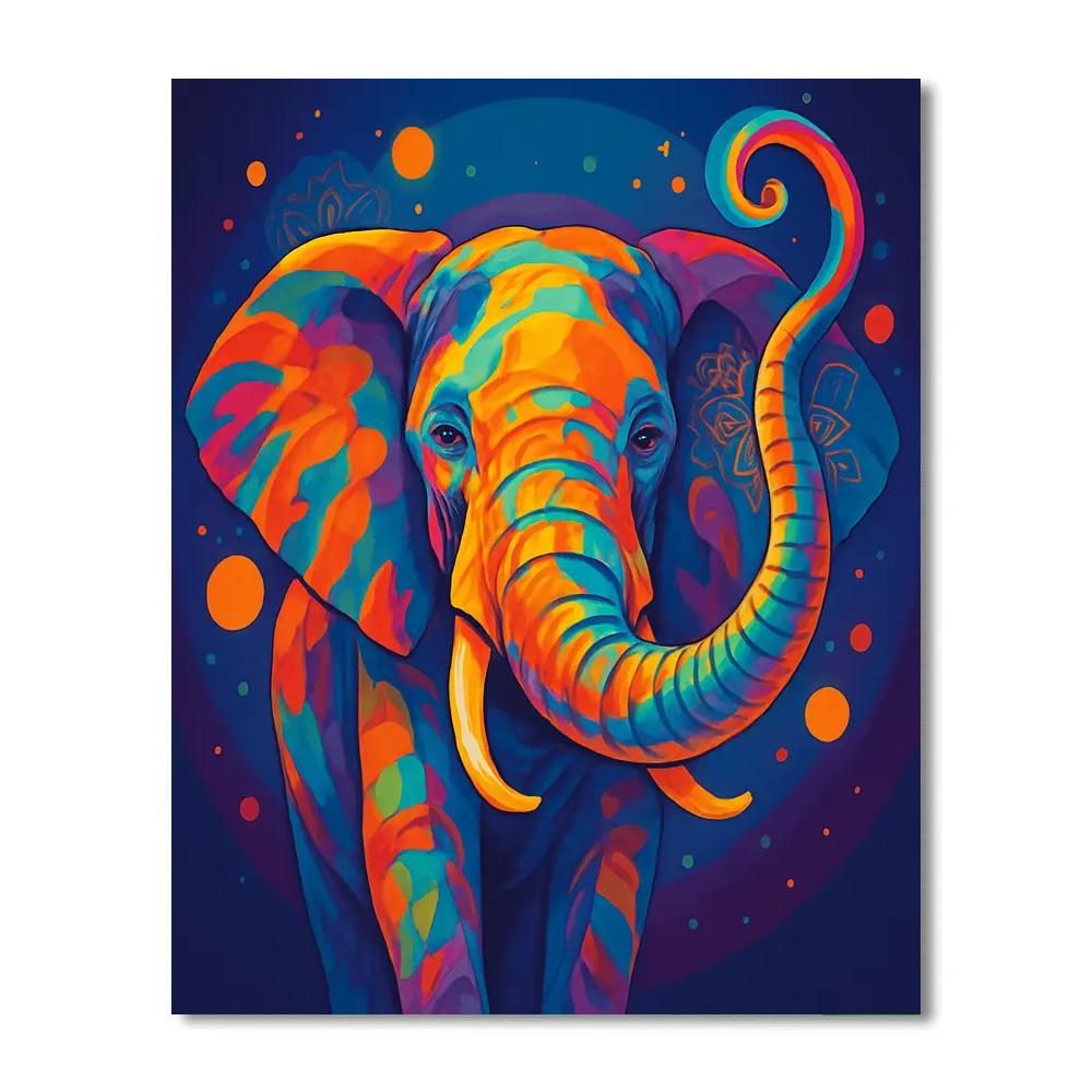 Chromatic Elephant Majesty paint by numbers