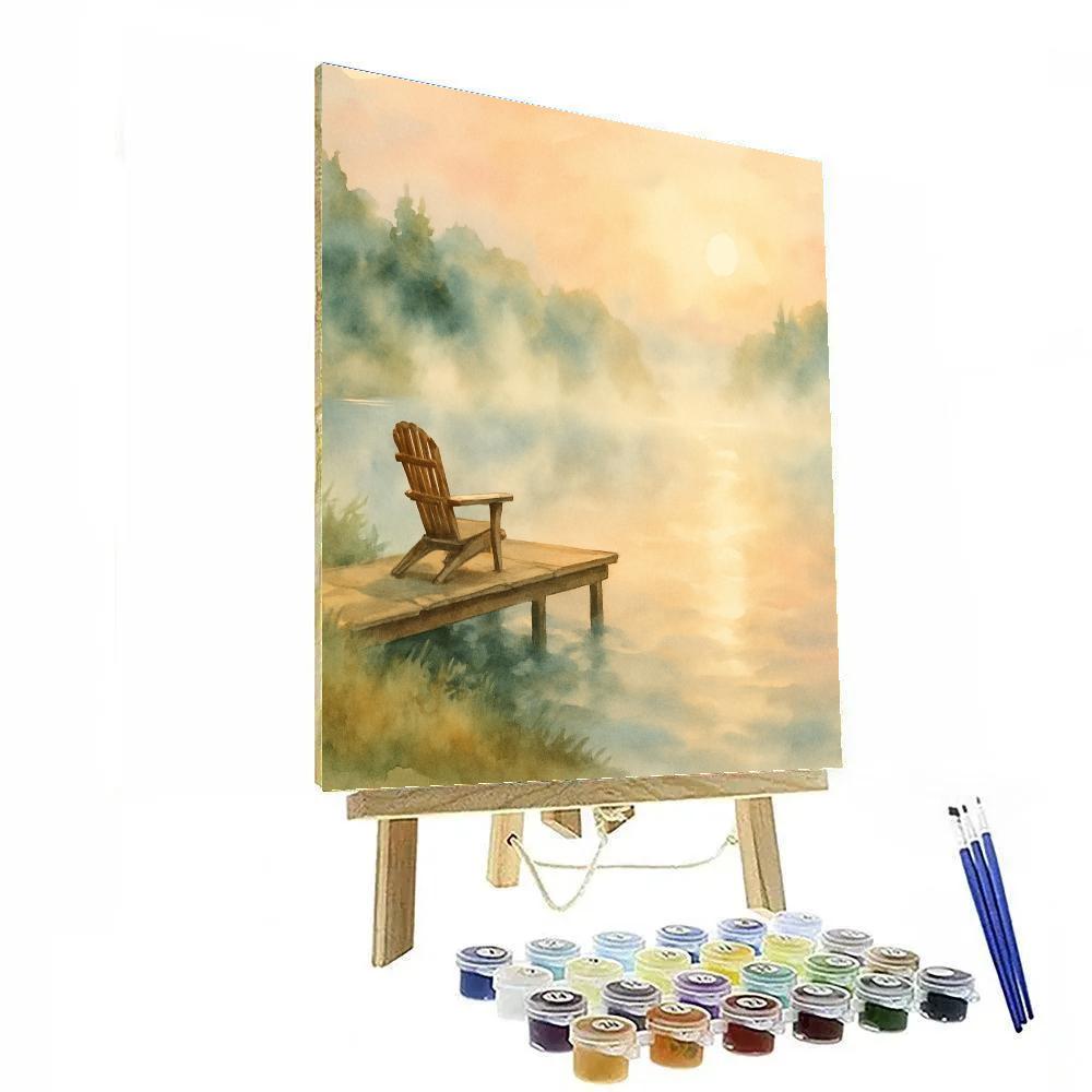 Morning Steam Over Coffee Cove paint by color