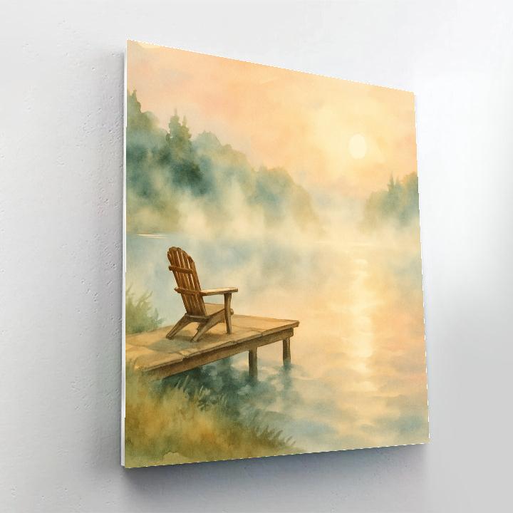Morning Steam Over Coffee Cove paint by color