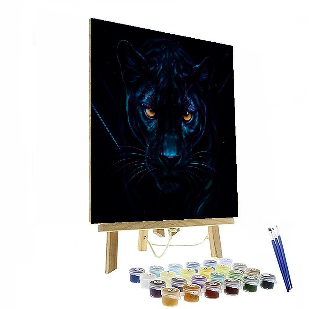 Prismatic Panther Nightwatch painting number kit