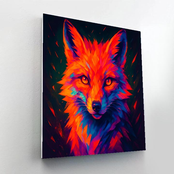 Electric Fox Ember Spirit paint by numbers