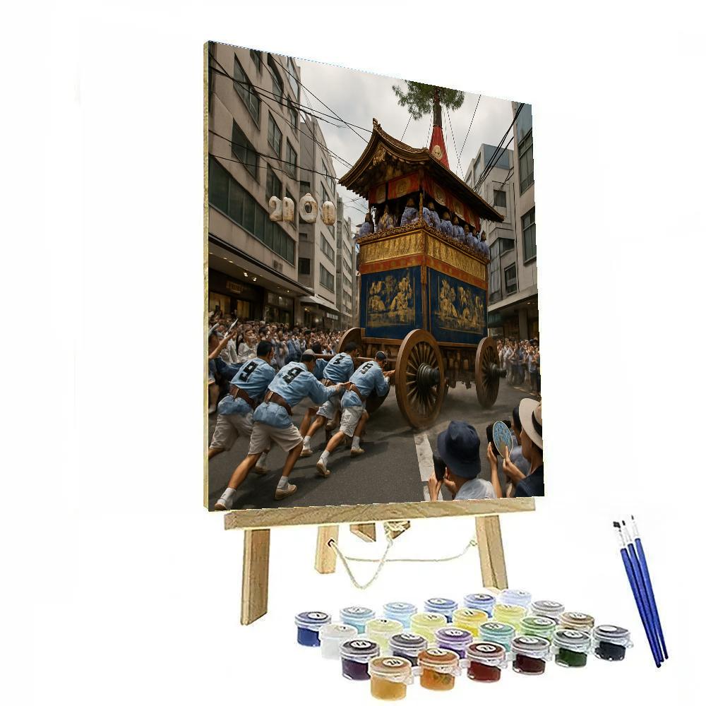 Gion Matsuri Yamaboko Float Turning Corner painting number kit