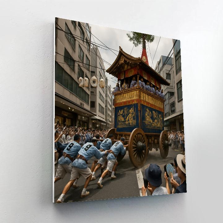 Gion Matsuri Yamaboko Float Turning Corner painting number kit