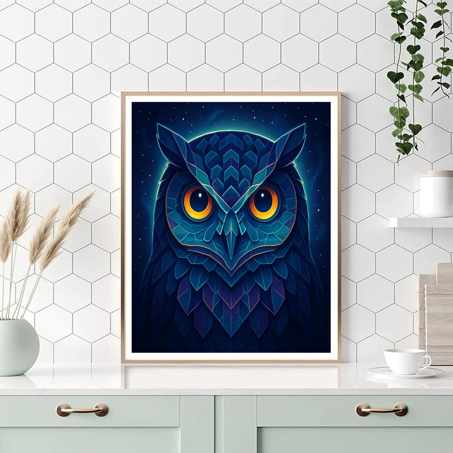 Cosmic Owl Insight painting number kit