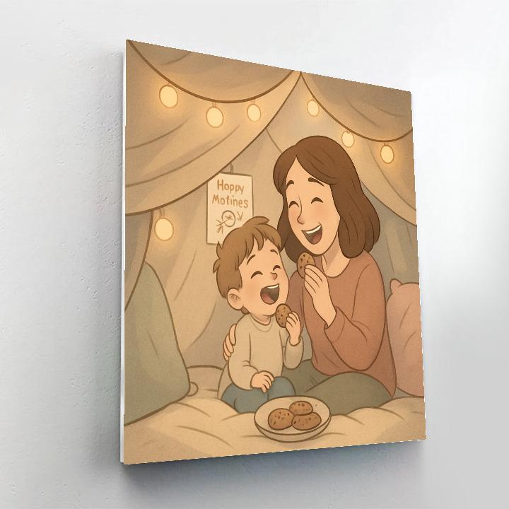 Mothers Day Fort Of Pillows Paint by numbers kits