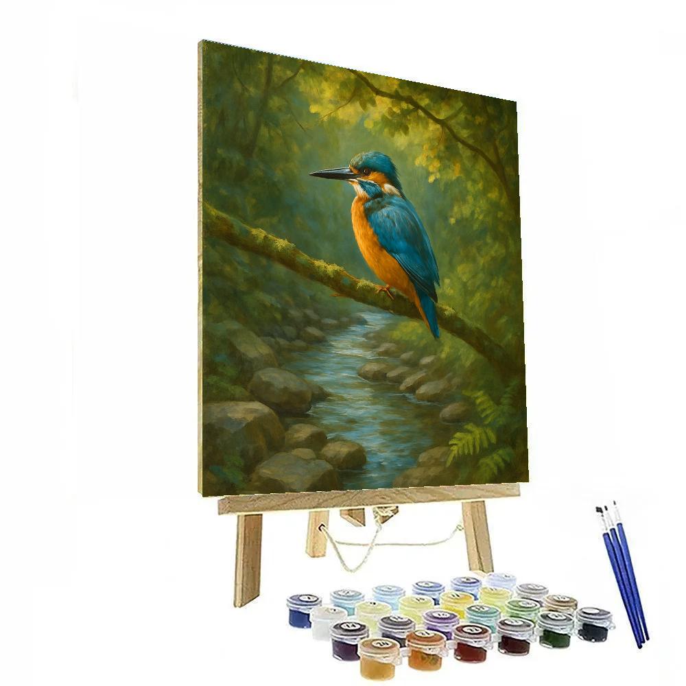Creekside Kingfisher Retreat Numbered painting kits