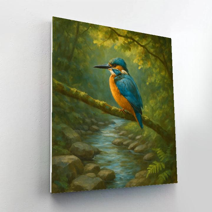 Creekside Kingfisher Retreat Numbered painting kits