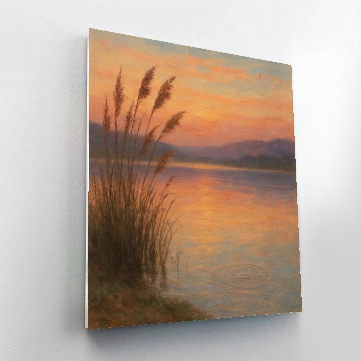 Reed Whisper Evening Shore Paint by numbers art