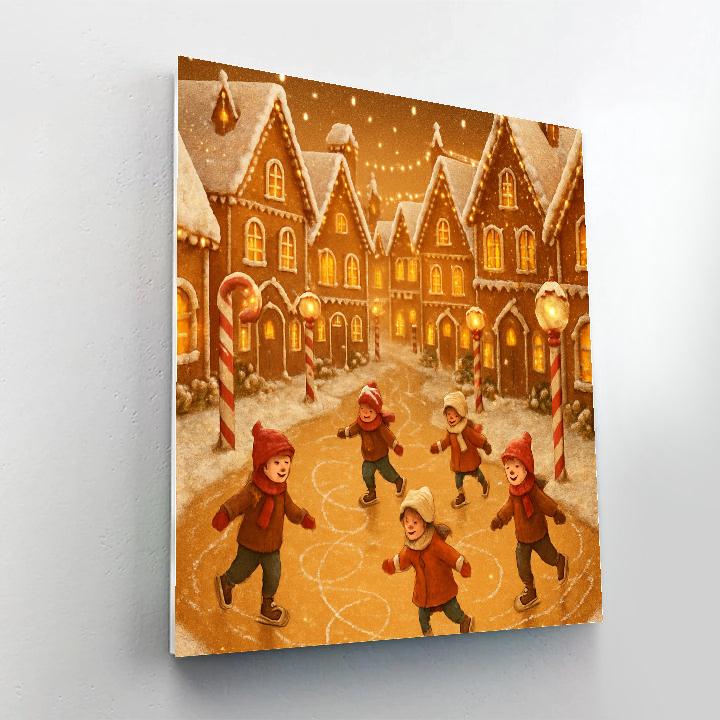 Gingerbread Street Winter Carnival paint by numbers