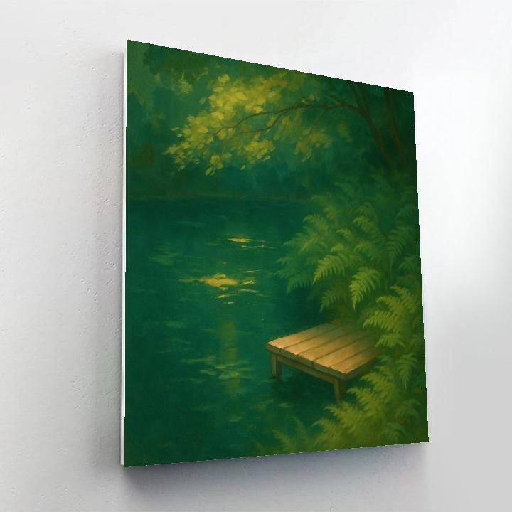Hidden Dock In Fern Bay Painting by numbers kit