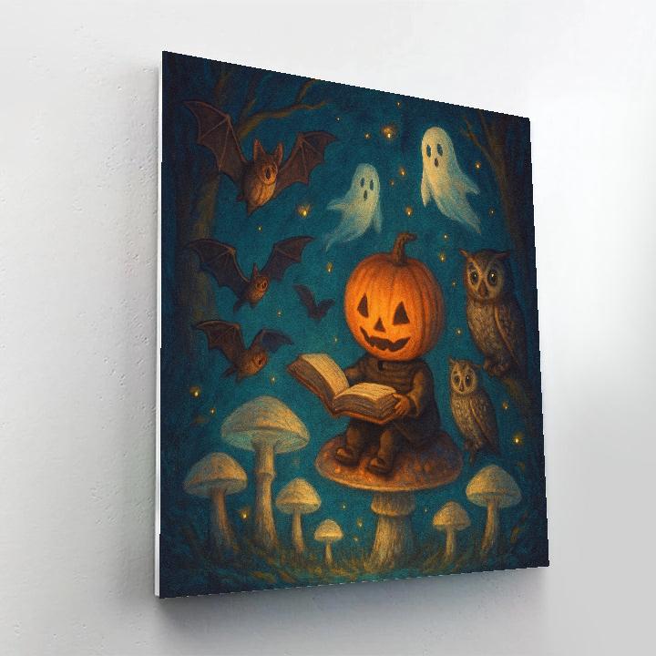 Mushroom Circle Midnight Storytime paint by number