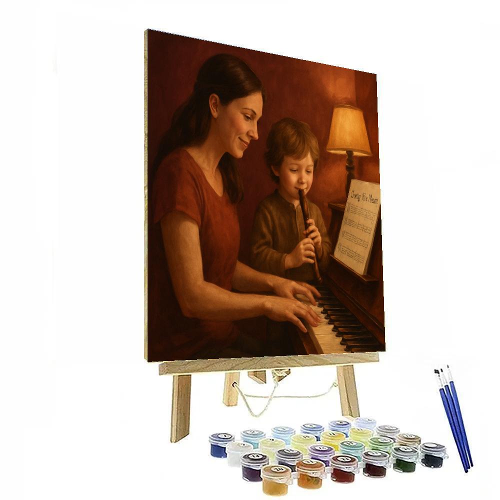 Mothers Day Music Duet Paint by numbers kits