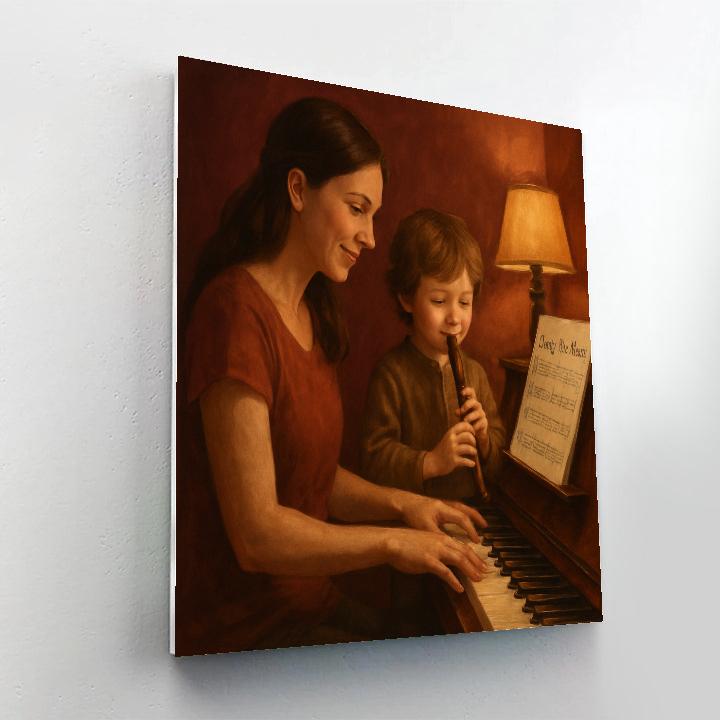 Mothers Day Music Duet Paint by numbers kits