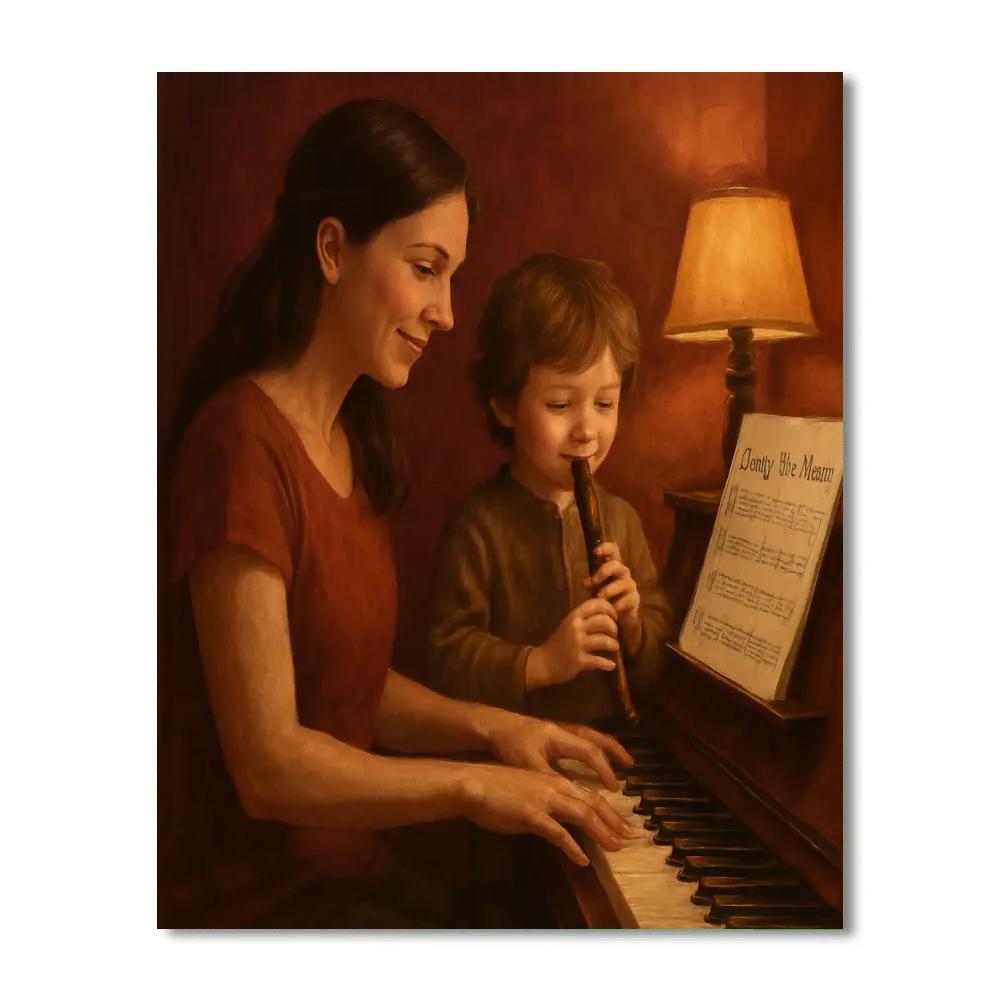 Mothers Day Music Duet Paint by numbers kits