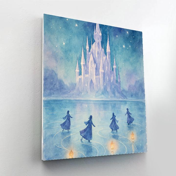Icicle Castle Winter Ball Paint by numbers kits