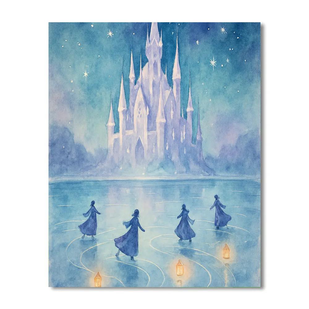 Icicle Castle Winter Ball Paint by numbers kits